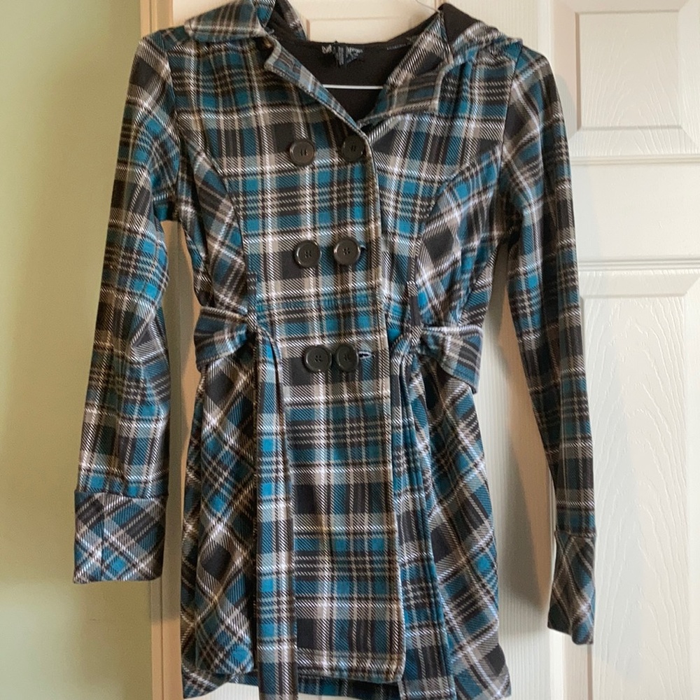 Plaid Peacoat